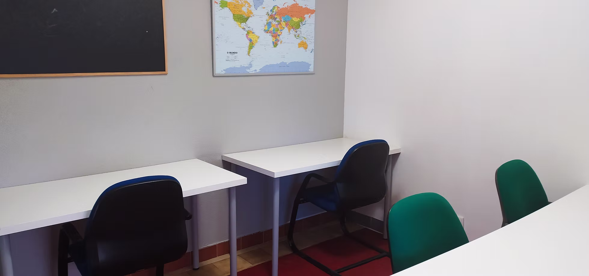 Sala de estudo da Êxito Academia de Estudos